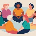 women in circle sitting together